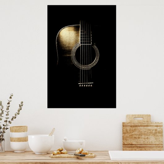 Acoustic Guitar Lite Poster (Küche)