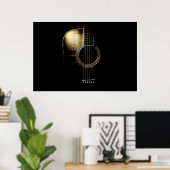 Acoustic Guitar Lite Poster (Heimbüro)