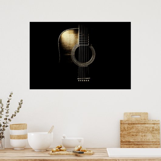 Acoustic Guitar Lite Poster (Küche)