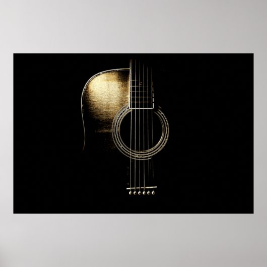 Acoustic Guitar Lite Poster (Vorne)