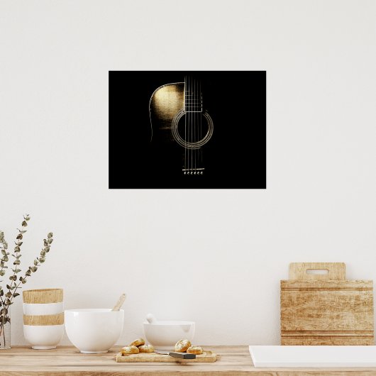 Acoustic Guitar Lite Poster (Küche)