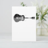 Acoustic Guitar Nature Est Music Bass Gitarrist Dankeskarte (Stehend Vorderseite)