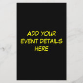 Acoustic Guitar Paint Splats Flyer (Hinten)