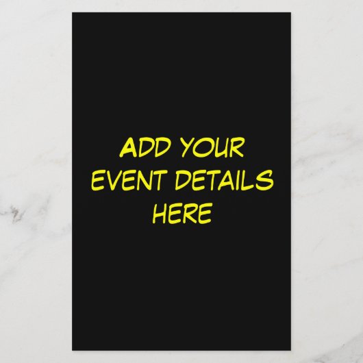 Acoustic Guitar Paint Splats Flyer (Hinten)