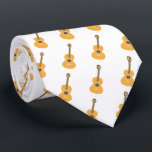 Acoustic Guitar Pattern Brown Musical Instrument Krawatte<br><div class="desc">Celebrate a love for music with this elegant repeating acoustic guitar pattern. The design showcases detailed honey-brown instruments in a minimalist layout, offering a sophisticated look for any music lover. Whether you are a professional guitarist, a student, or a dedicated fan of folk and country music, this graphic brings a...</div>