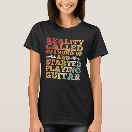 Acoustic Guitar Player For A Musician Guitarist 12 T-Shirt (Vorderseite)
