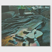 Acoustic guitar player geschenkpapier (Flach)
