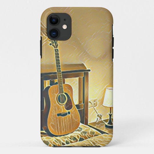 Acoustic guitar player gift Case-Mate iPhone hülle (Rückseite)