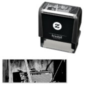 Acoustic guitar player gift permastempel (Beispiel)