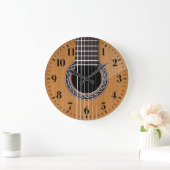 Acoustic Guitar Wall Clock Große Wanduhr (Zuhause)