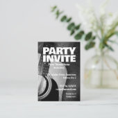 ACOUSTIC MUSIC GUITAR Party Einladungskarte (Stehend Vorderseite)