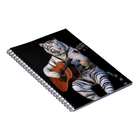 Acoustic Tiger Study – Aesthetic Notebook Notizblock (Rechte Seite)