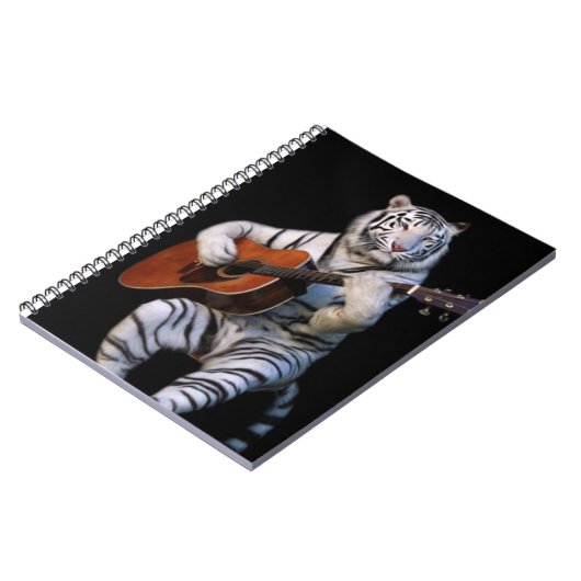 Acoustic Tiger Study – Aesthetic Notebook Notizblock (Linke Seite)