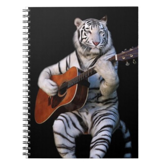 Acoustic Tiger Study – Aesthetic Notebook Notizblock (Vorderseite)