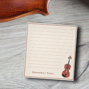 Acoustic Violin Notizblock