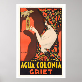 Acqua di Colonia Griet Parfüm Vintage-Werbung Poster
