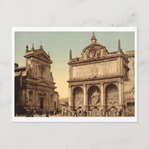 Acqua Felice Fountain, Rom, Latium, Italien Postkarte
