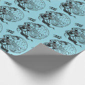 Acquarius zodiac geschenkpapier (Ecke)