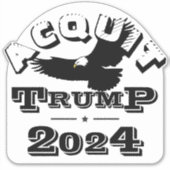 Acquit TRUMP 2024 Aufkleber (Vorderseite)