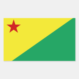 Acre state rechteckiger aufkleber