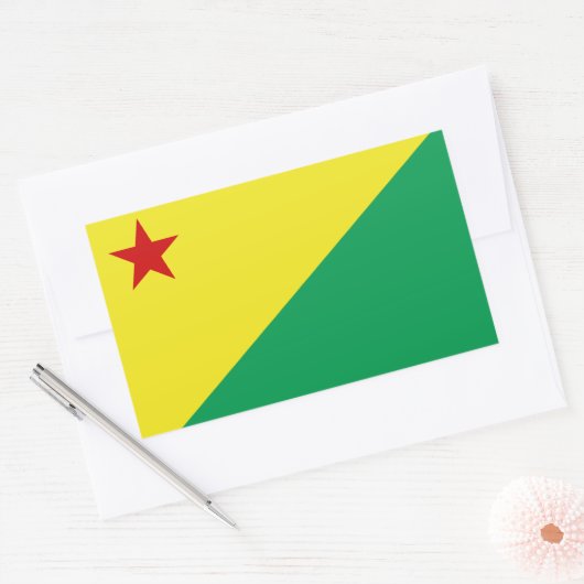 Acre state rechteckiger aufkleber (Umschlag)