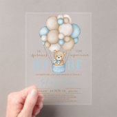 Acrilic Bear Balloons Boy Baby Dusche Acryleinladungen (Insitu (Handheld))