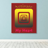 Acrílica Activate My Heart Leinwanddruck (Insitu (Holzboden))