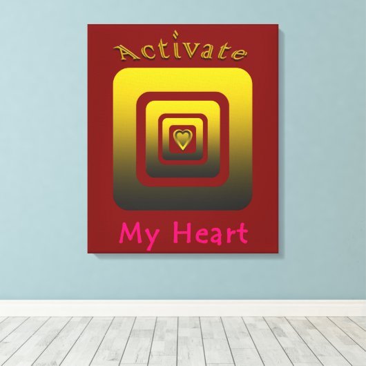 Acrílica Activate My Heart Leinwanddruck (Insitu (Holzboden))