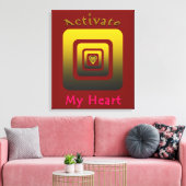 Acrílica Activate My Heart Leinwanddruck (Insitu (Wohnzimmer))