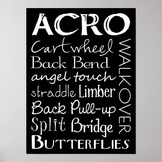 Acro Dance Subway Art Poster (Vorne)