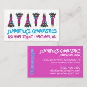 Acro Gymnastics Gym Tance School Studio Lehrer Visitenkarte (Vorne/Hinten)