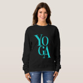 Acro Vinyasa Hatha Yoga Namasté Meditation Mandala Sweatshirt (Vorne ganz)