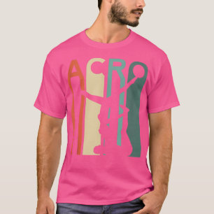 Acro Yoga Retro Vintag Yoga Couple Hot Gymnastik T-Shirt