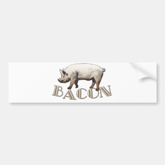 Acrobat BACON Pig Autoaufkleber (Vorne)