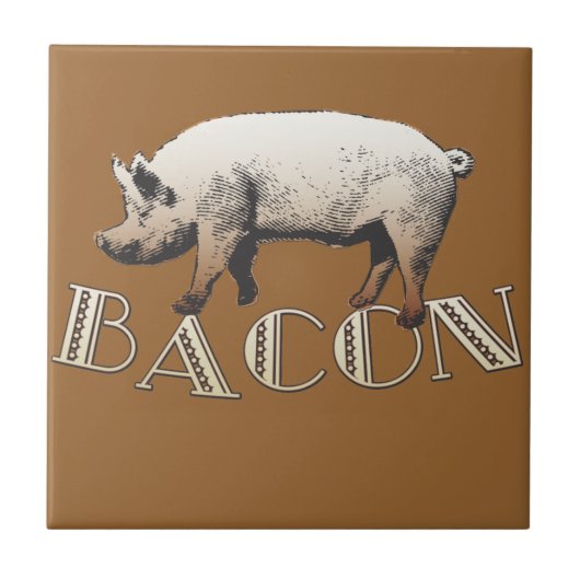 Acrobat BACON Pig Fliese (Vorderseite)