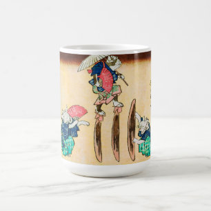 Acrobat Cat, Hiroshige, Ukiyo-e Kaffeetasse