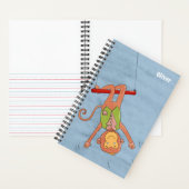 Acrobat Circus Monkey Kid Spiral Notebook Notizblock (Innen)