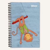 Acrobat Circus Monkey Kid Spiral Notebook Notizblock (Vorderseite)