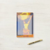 Acrobat Headstand Art Foto Post-It Notes Klebezettel (Auf Schreibtisch)