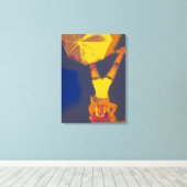 Acrobat Headstand Art Single Leinwanddruck (Insitu (Holzboden))