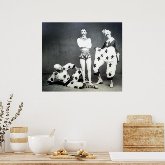 Acrobat und Clowns Poster (Küche)