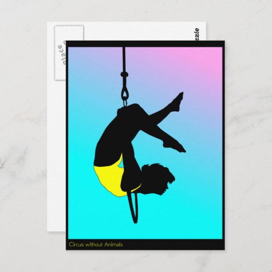 Acrobat von zeitgenössischem Zirkus Postkarte (Vorne/Hinten)