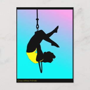 Acrobat von zeitgenössischem Zirkus Postkarte