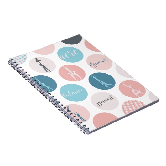 Acrobatic Gymnastics Bubble Notebook Notizblock (Rechte Seite)