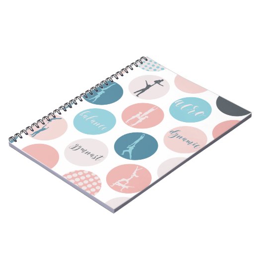 Acrobatic Gymnastics Bubble Notebook Notizblock (Linke Seite)