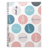 Acrobatic Gymnastics Bubble Notebook Notizblock (Vorderseite)