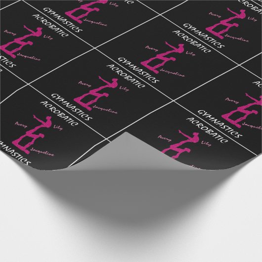 Acrobatic Gymnastics Gift Geschenkpapier (Ecke)