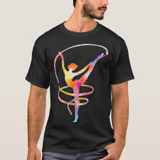Acrobatic Gymnastics Girl Aquarellgymnastik T-Shirt