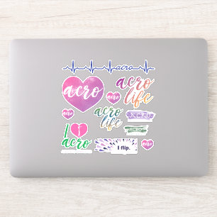 Acrobatic Gymnastics Vinyl Decals Aufkleber