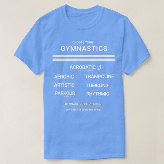 ACROBATIC Wählen Sie Ihre Gymnastik aus T-Shirt (Design vorne)